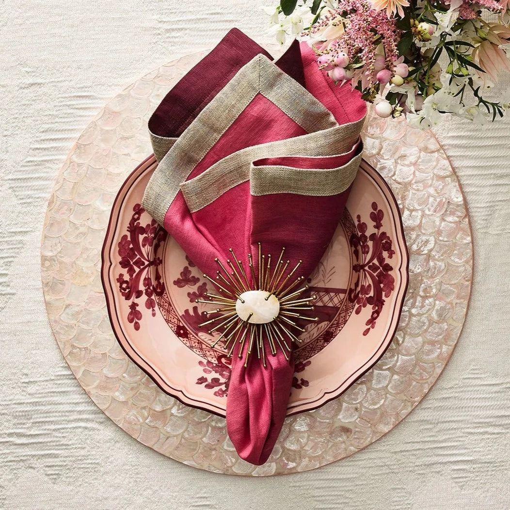 Flare Napkin Ring in Gold - Set of 4