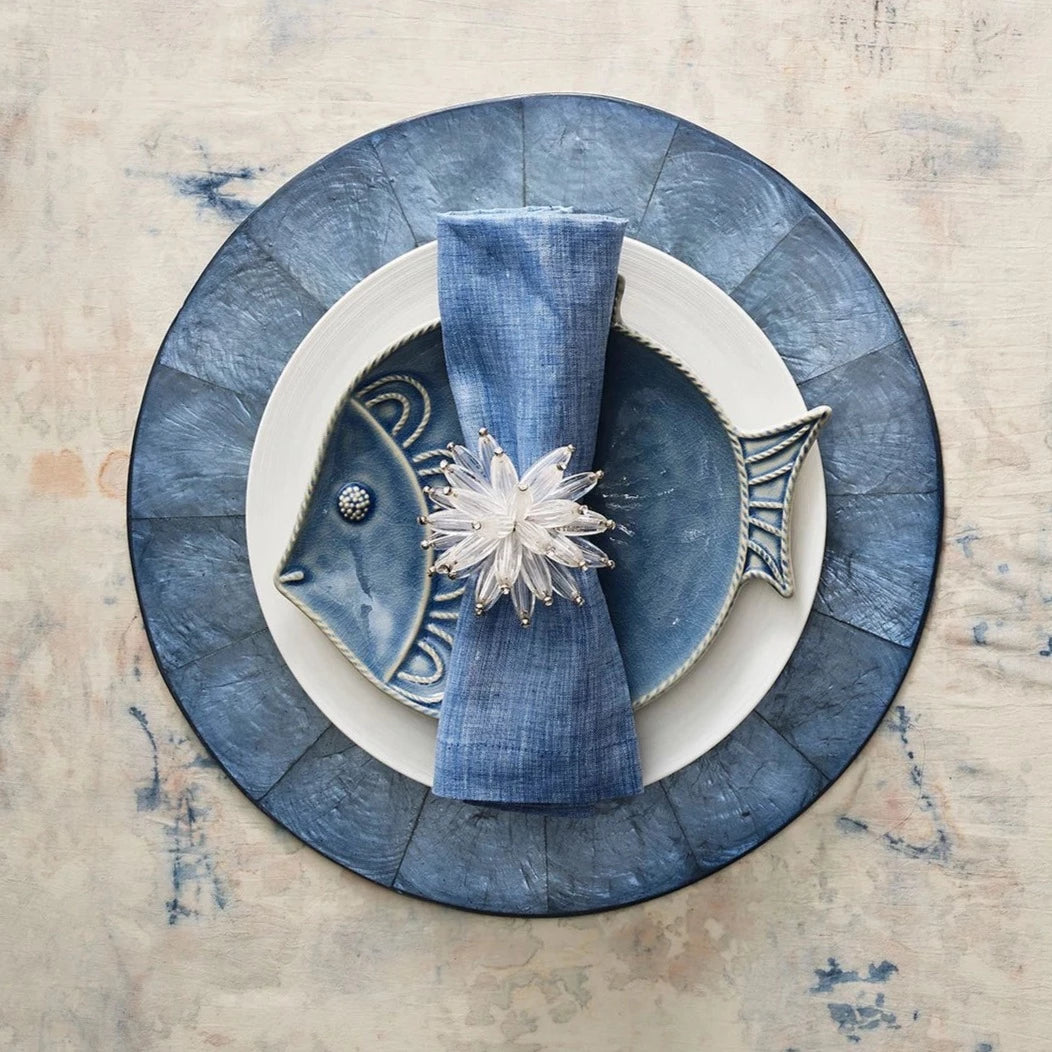 Constellation Napkin Ring in Silver & Crystal - Set of 4