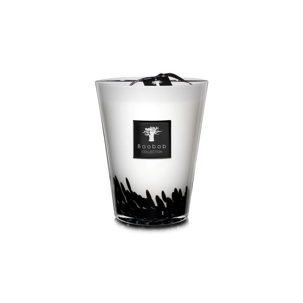 Feathers Black Scented Candle