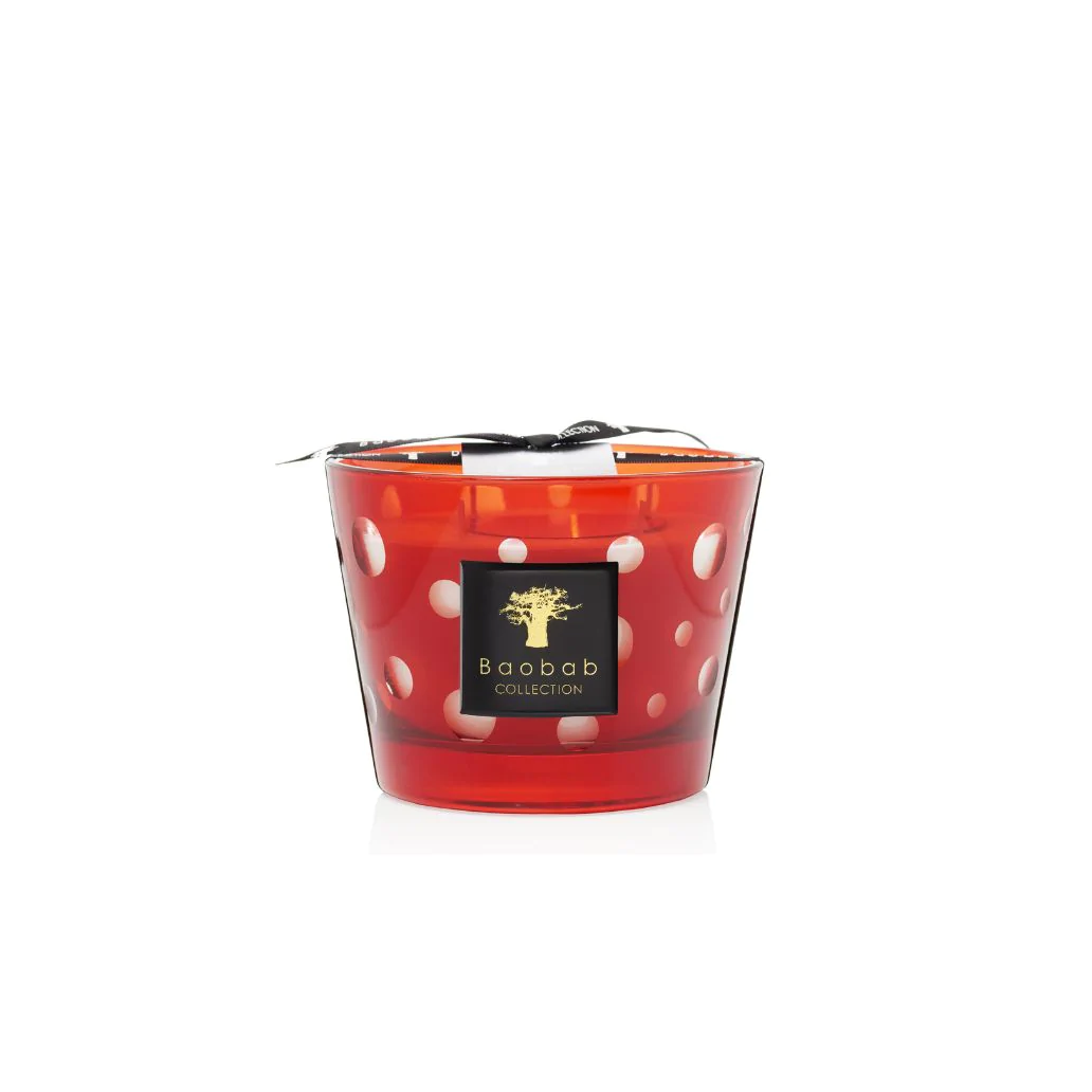 Red Bubbles Candle