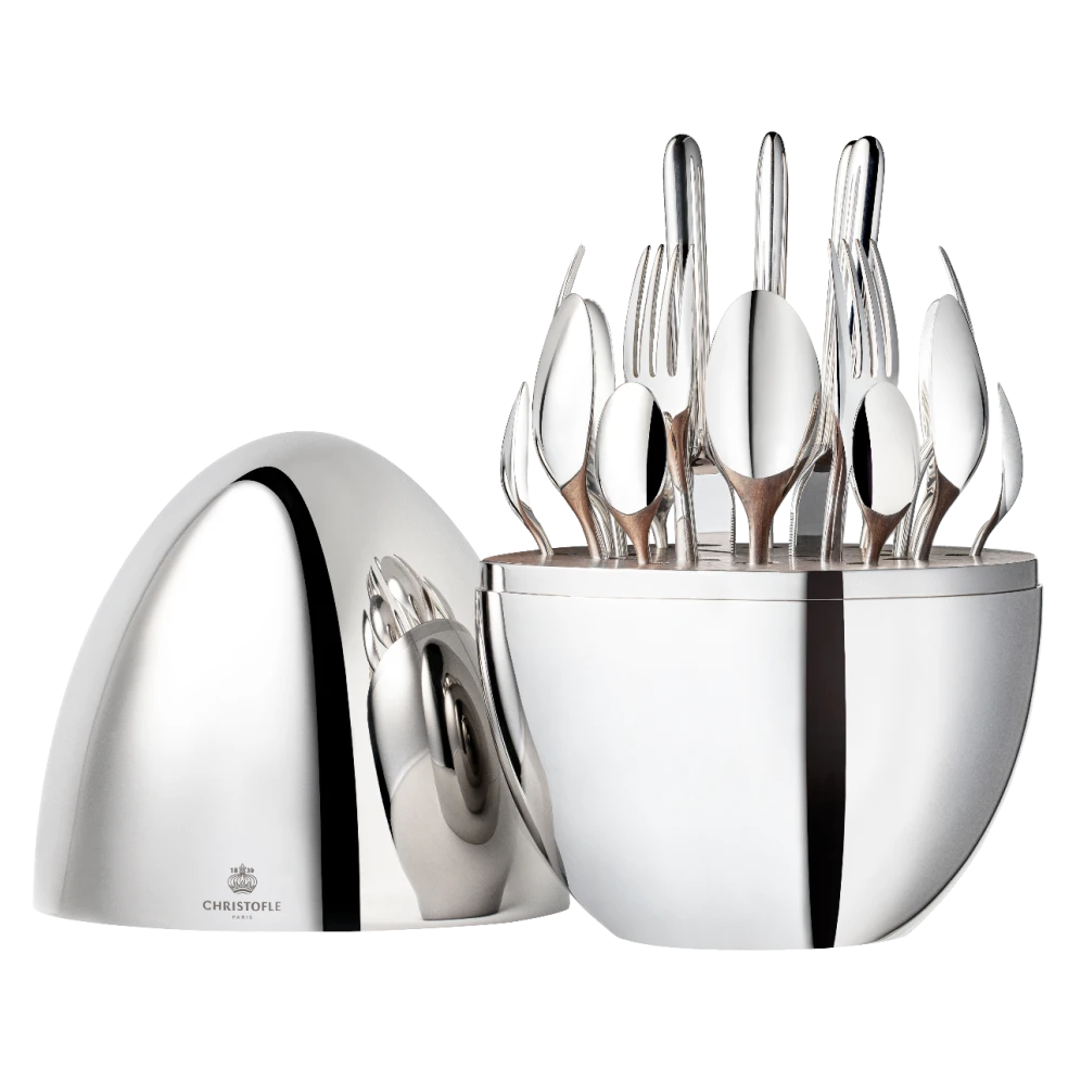 Mood Silver-Plated 24-Piece Flatware Set