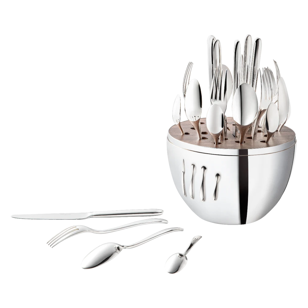 Mood Silver-Plated 24-Piece Flatware Set