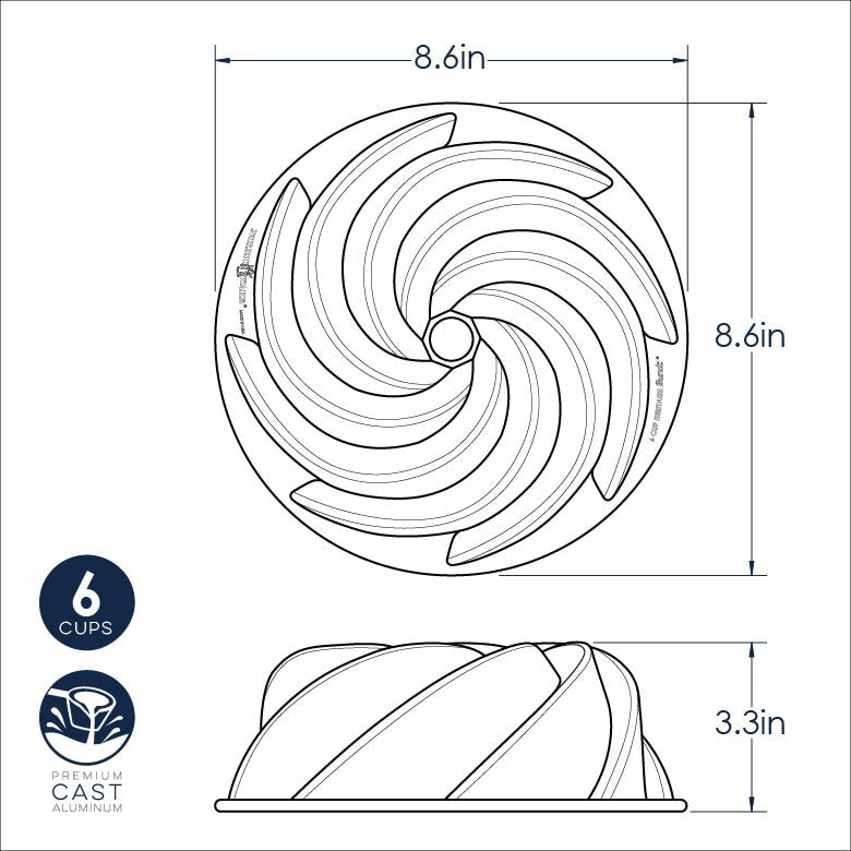 6 Cup Heritage Bundt Pan
