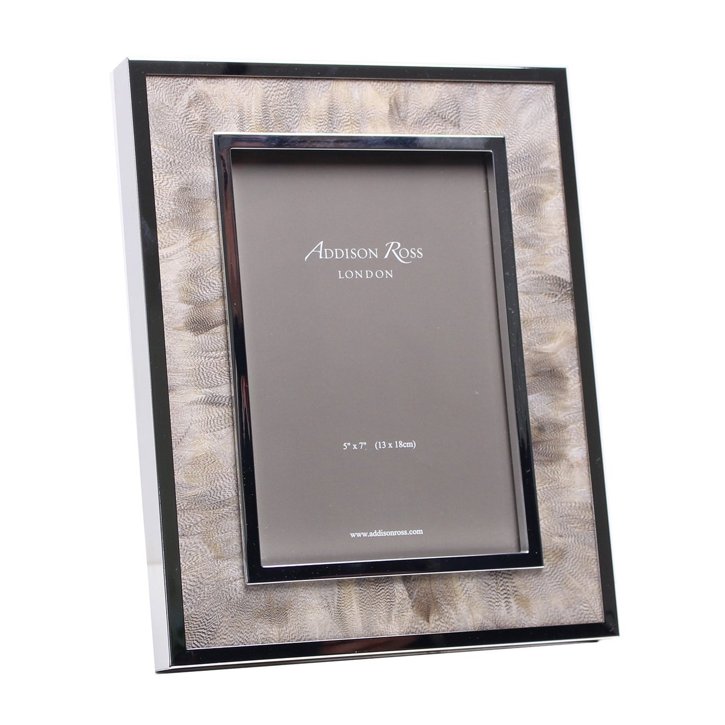 Duck Feather & Silver Frame