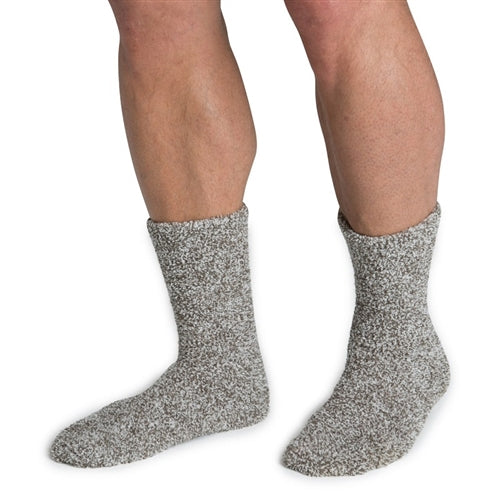 #color_Warm Grey | CozyChic Heathered Men's Socks