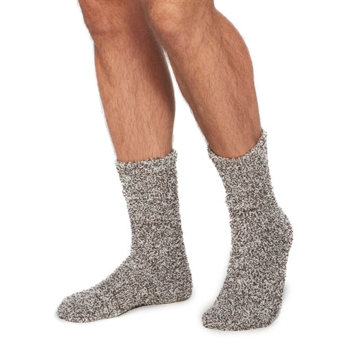 #color_Warm Grey | CozyChic Heathered Men's Socks