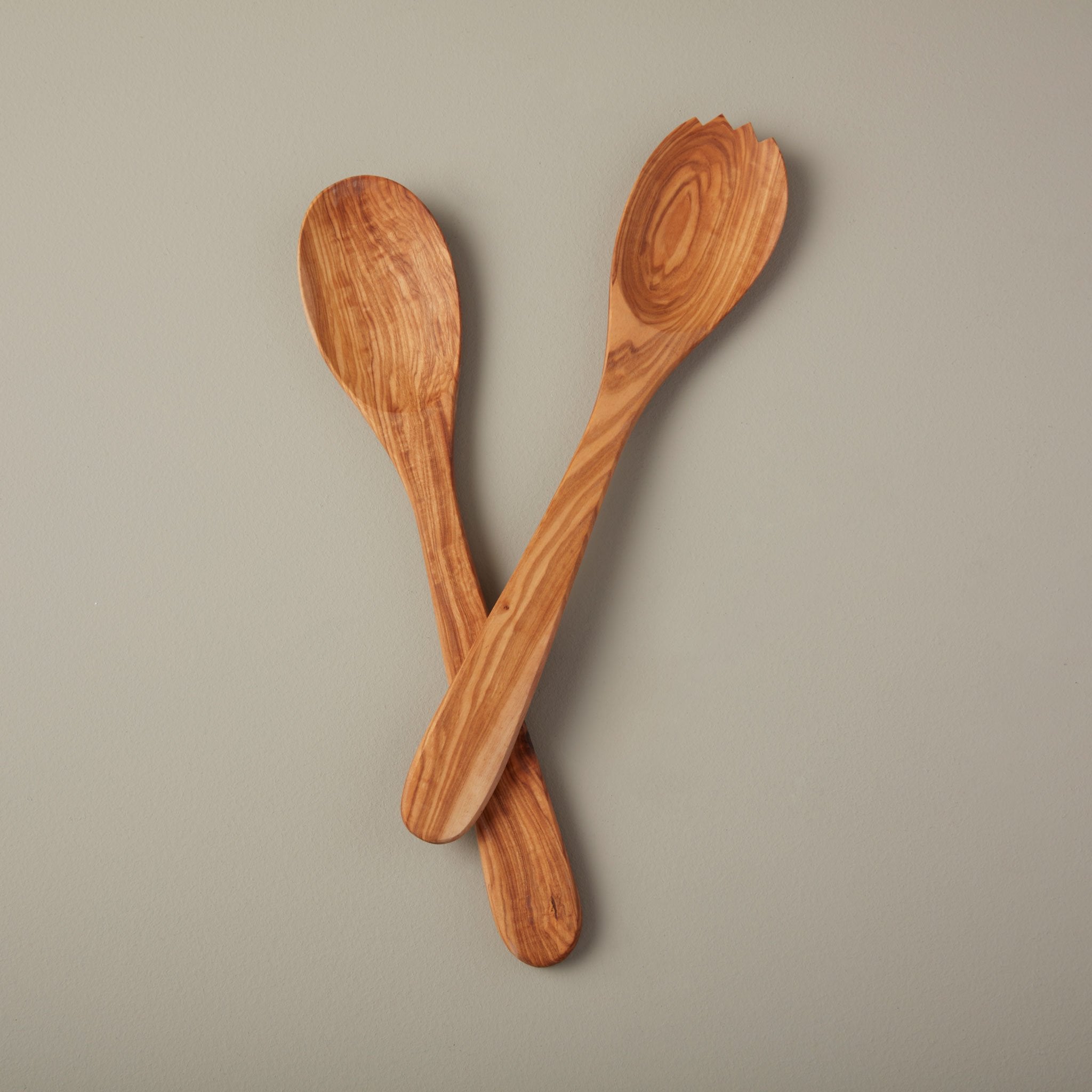 Olive Wood Serving Set - Medium Handles