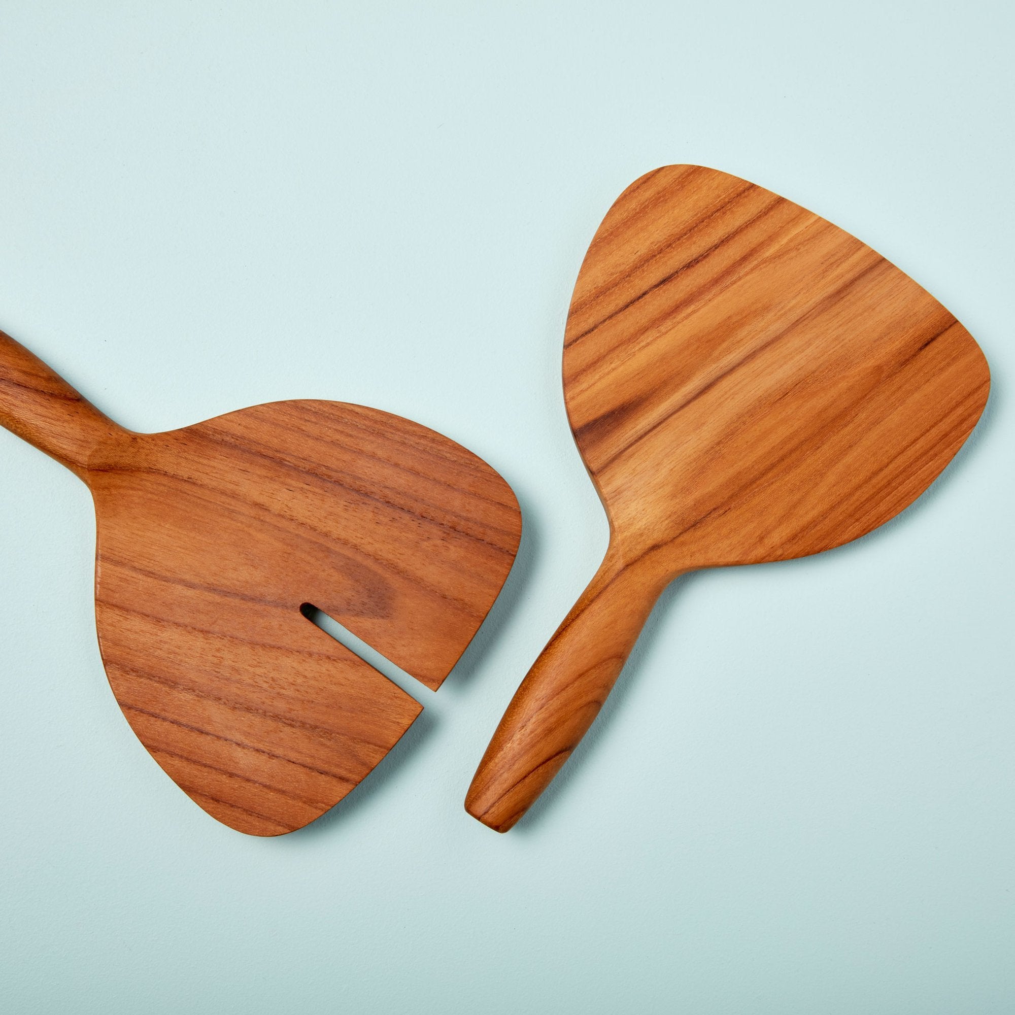 Teak Wide Serving Set