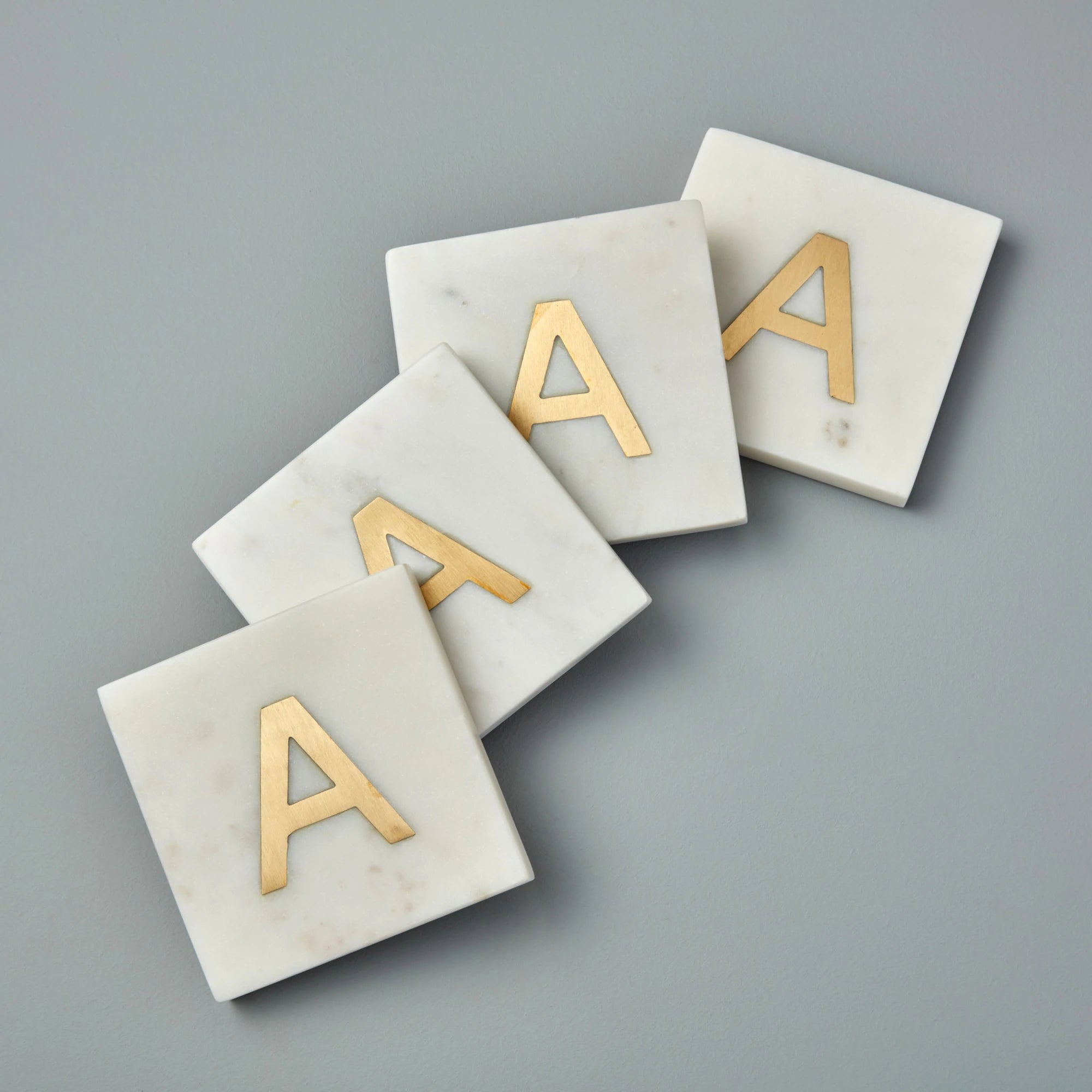 Verona Monogram Coasters - Set of 4
