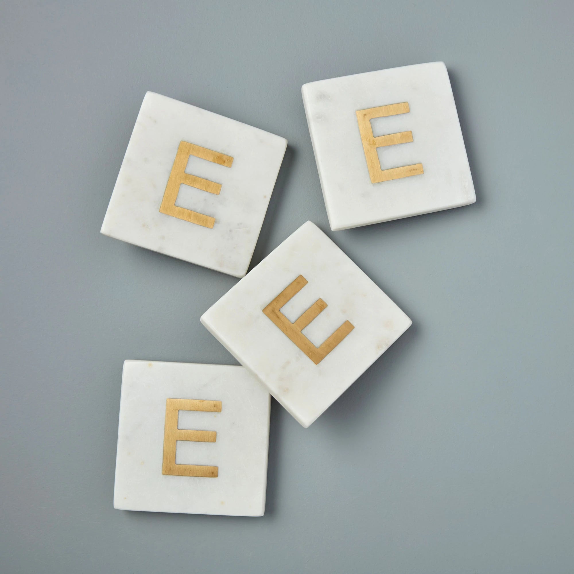 Verona Monogram Coasters - Set of 4