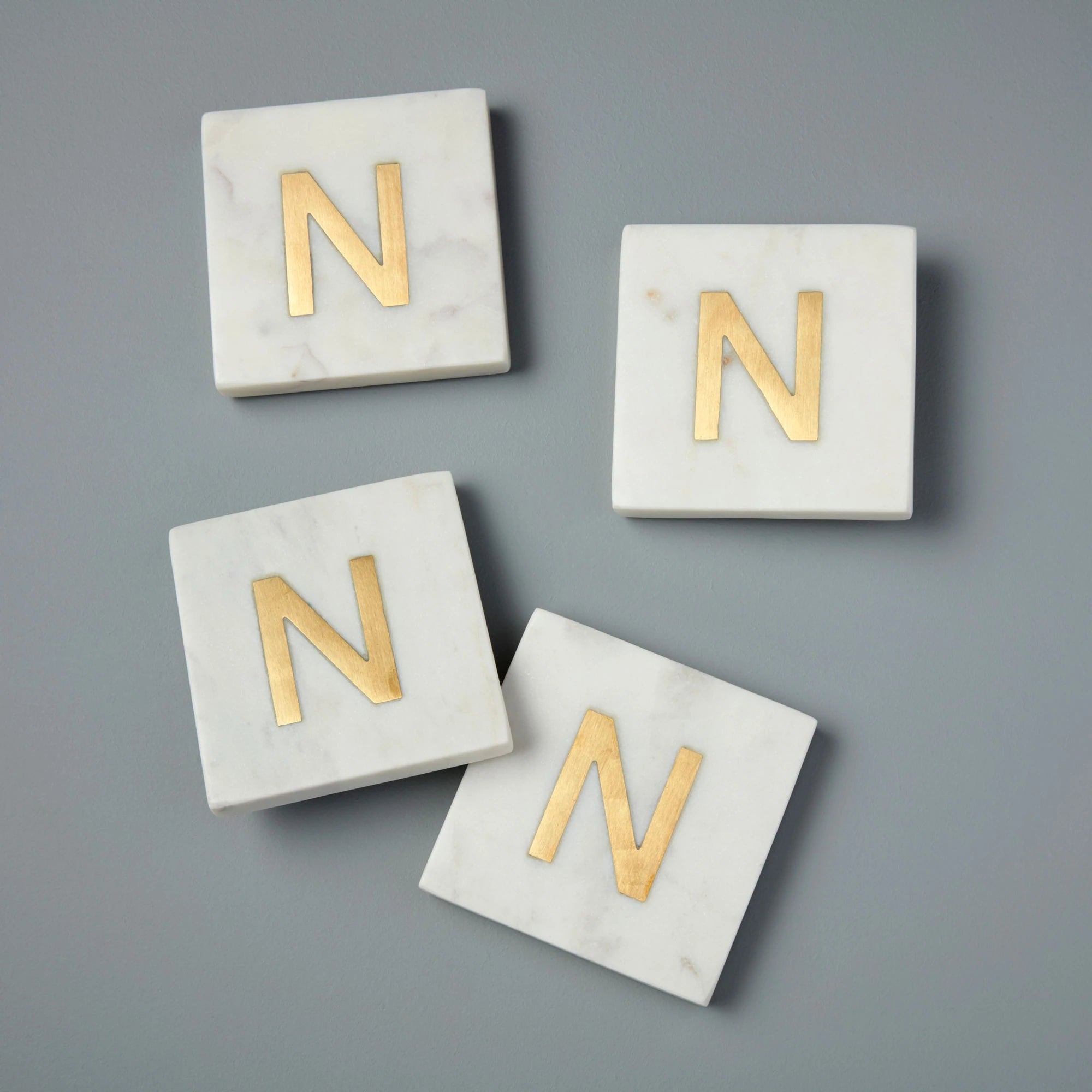 Verona Monogram Coasters - Set of 4