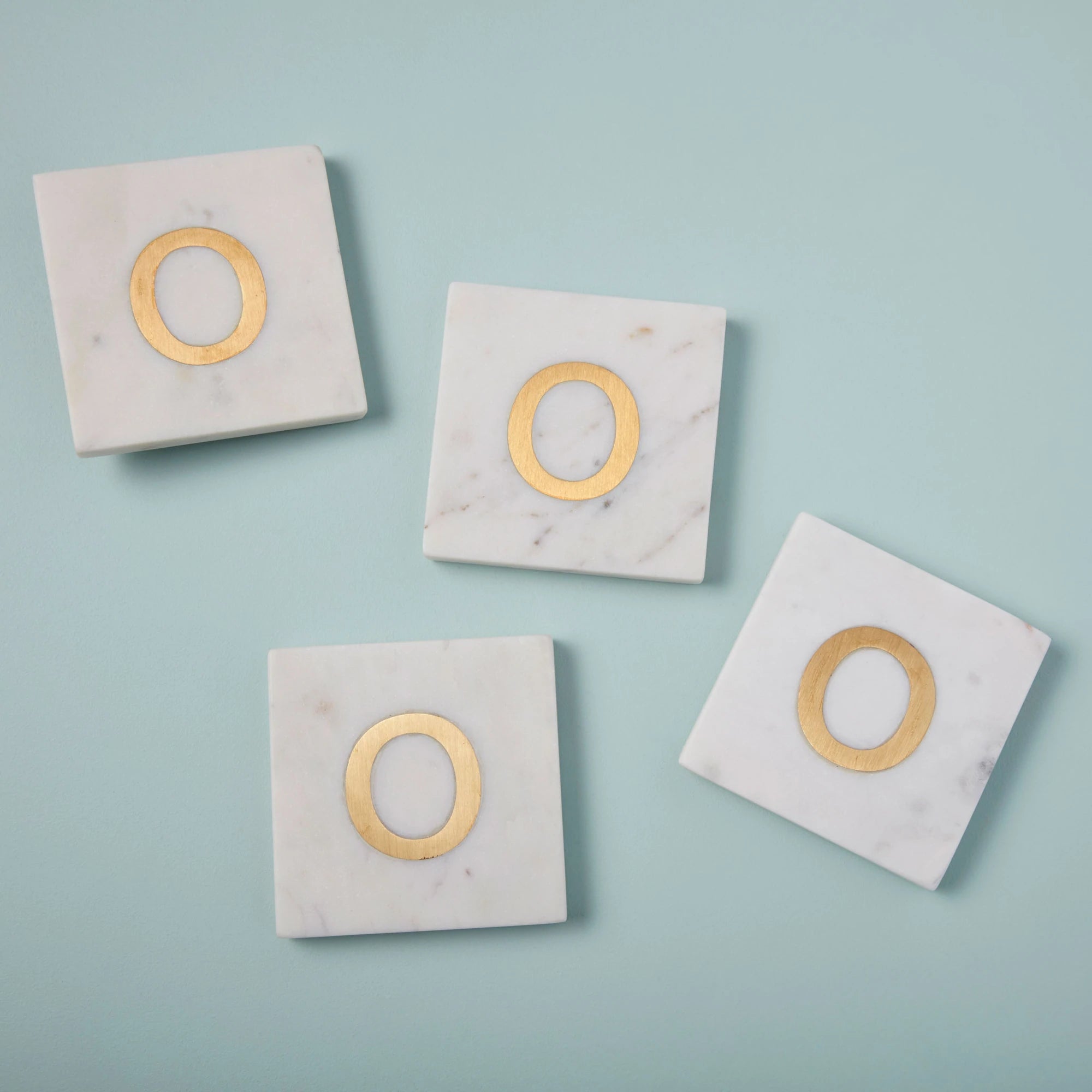 Verona Monogram Coasters - Set of 4