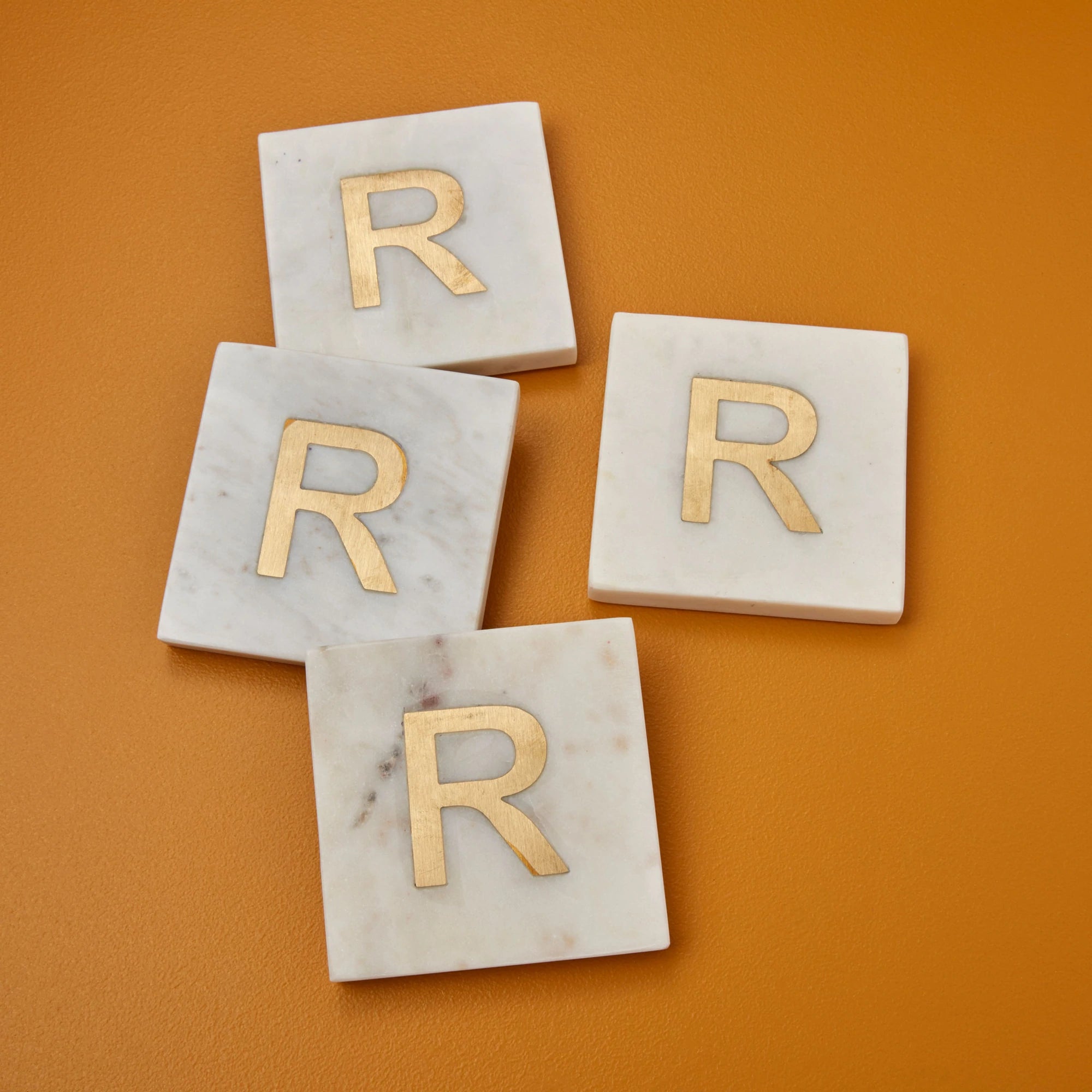 Verona Monogram Coasters - Set of 4