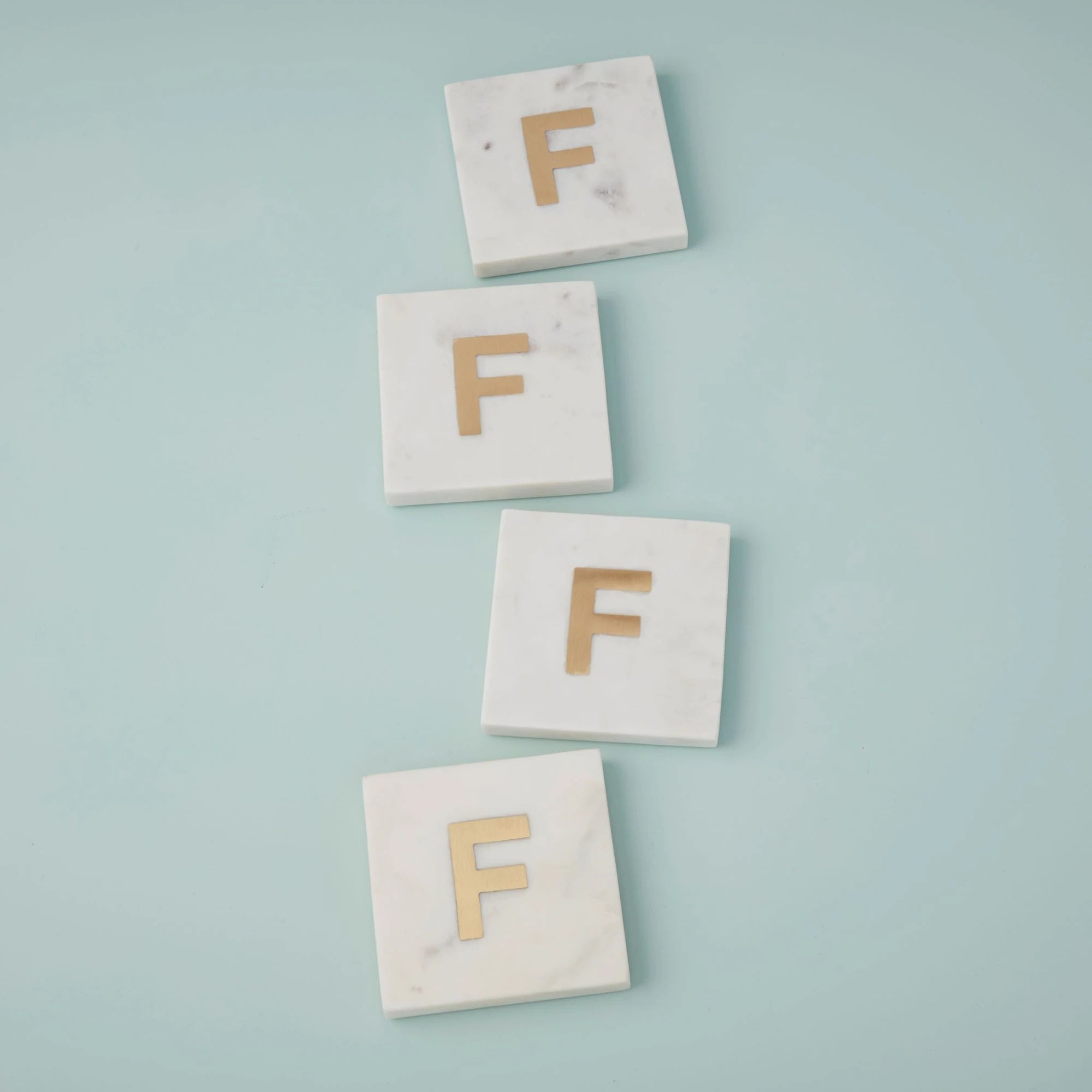 Verona Monogram Coasters - Set of 4