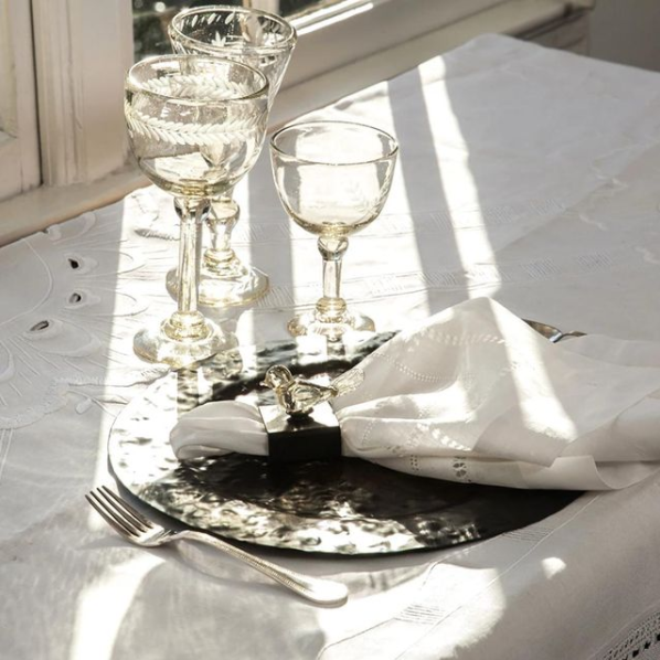 Double Hammered Charger - Nickel