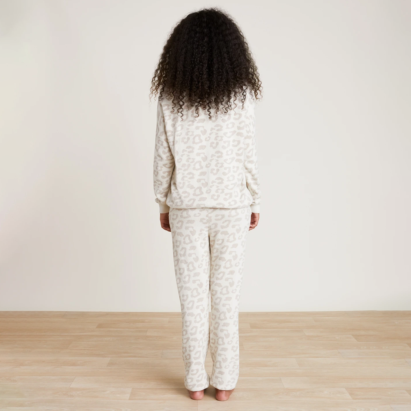 #color_Cream/Stone | CozyChic Ultra Lite Barefoot in the Wild Track Pant