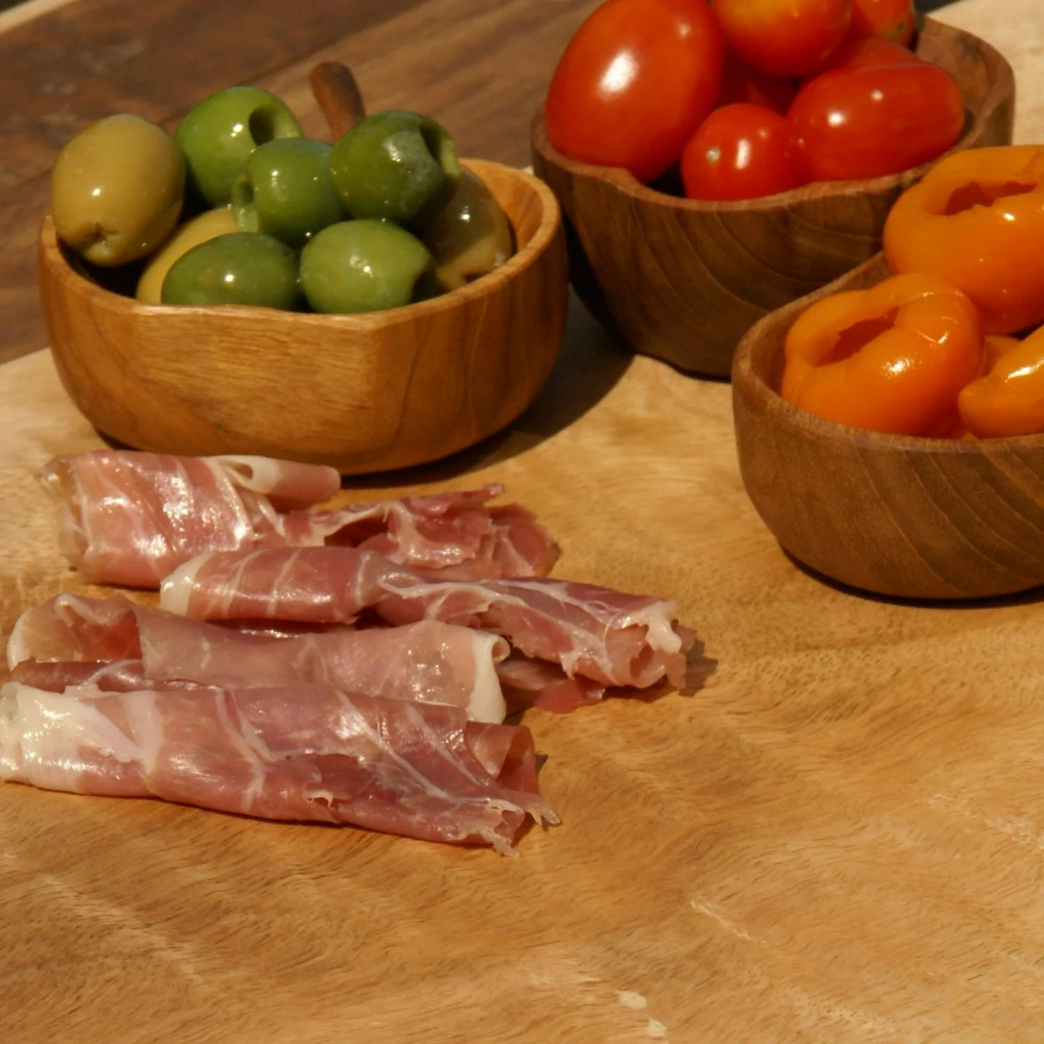 Teak Apple Bowl - Set of 2