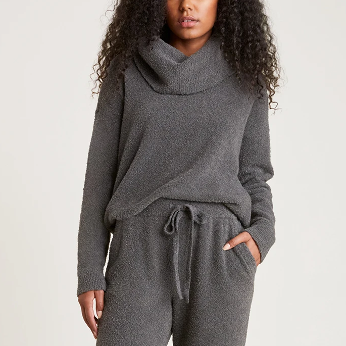 EcoChic Cowl Neck Pullover