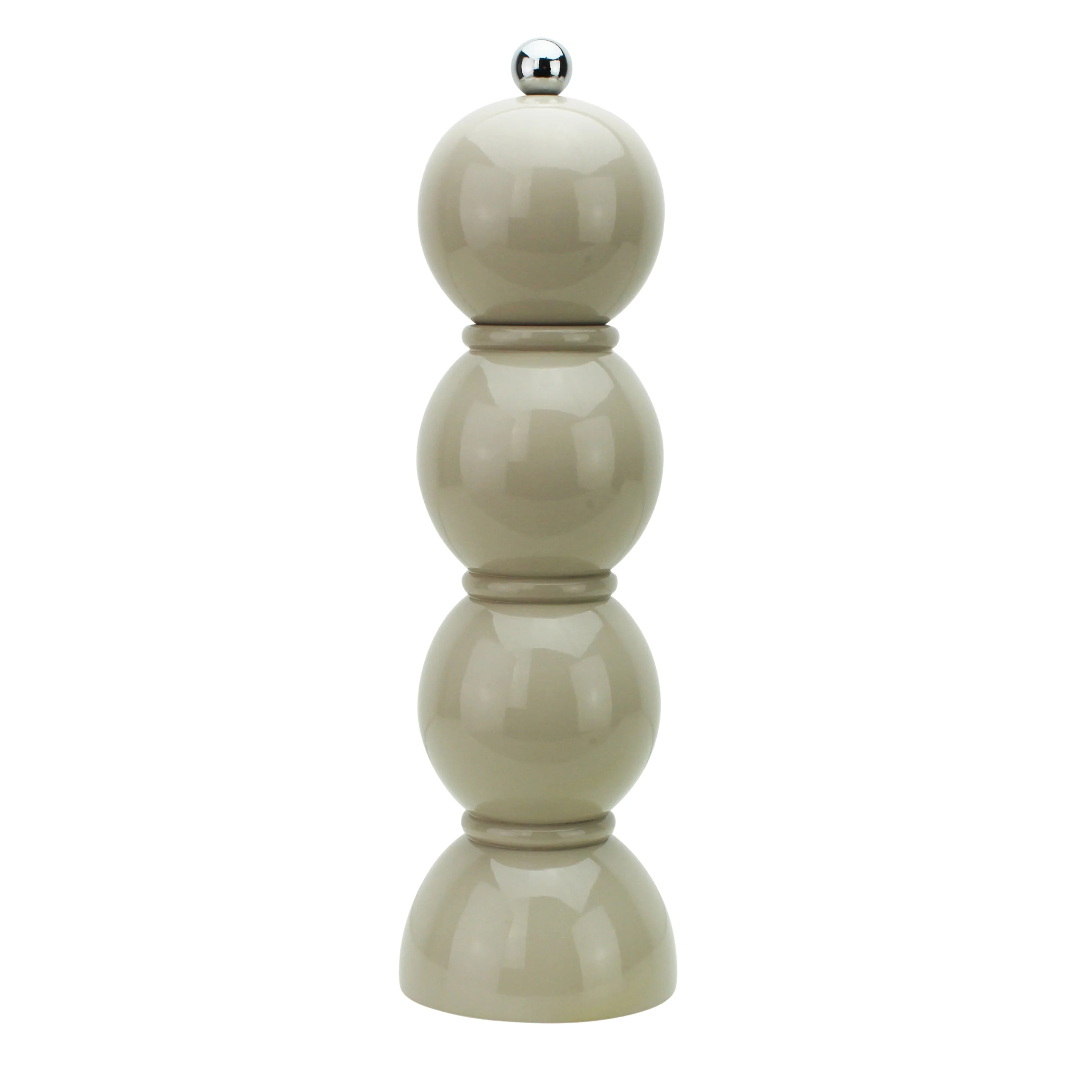 #color_Cappuccino | Lacquer Bobbin Salt Or Pepper Mill Grinder