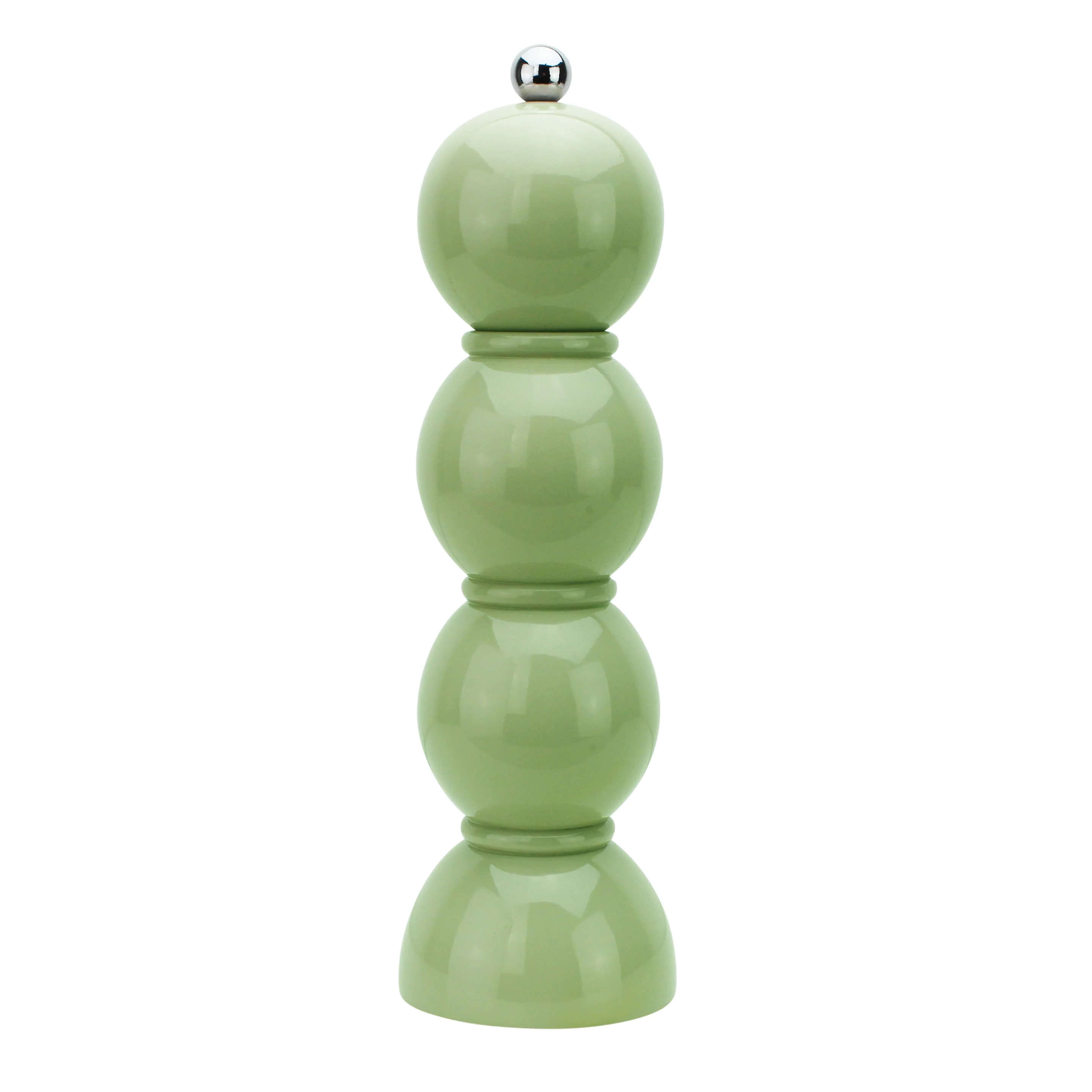 #color_Sage | Lacquer Bobbin Salt Or Pepper Mill Grinder