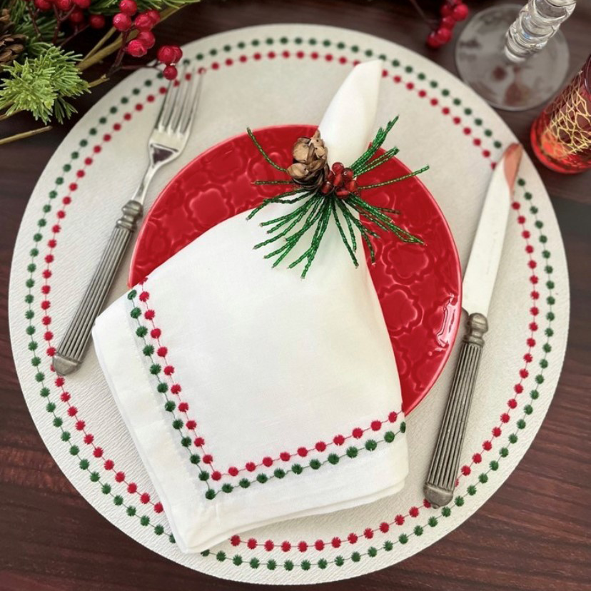 Pearls 21" Napkin - Set of 4