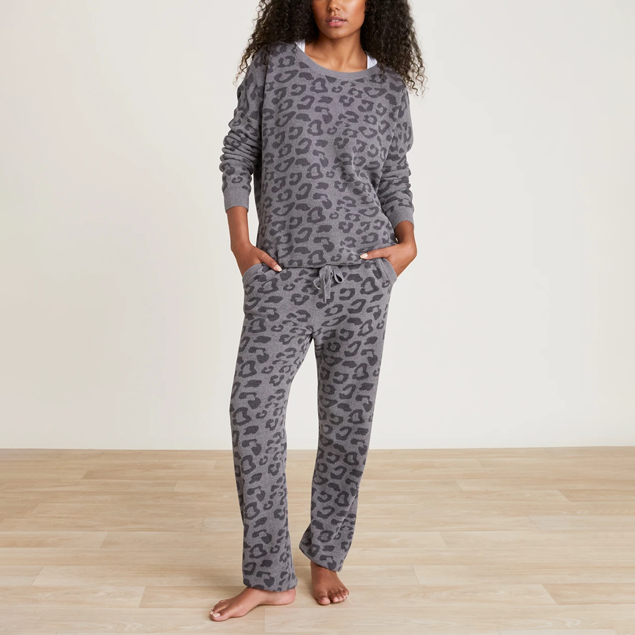 #color_Graphite/Carbon | CozyChic Ultra Lite Barefoot in the Wild Track Pant