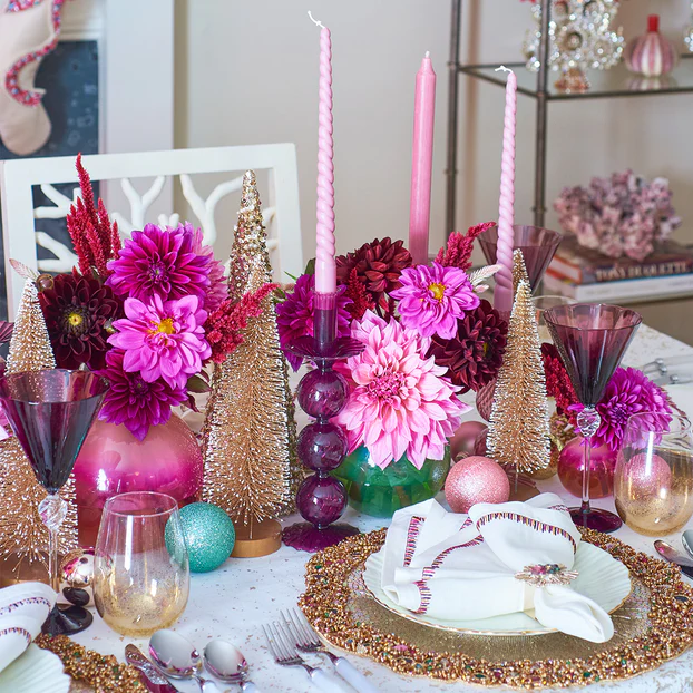 Daphne Wine Glass in Amethyst - Set of 4