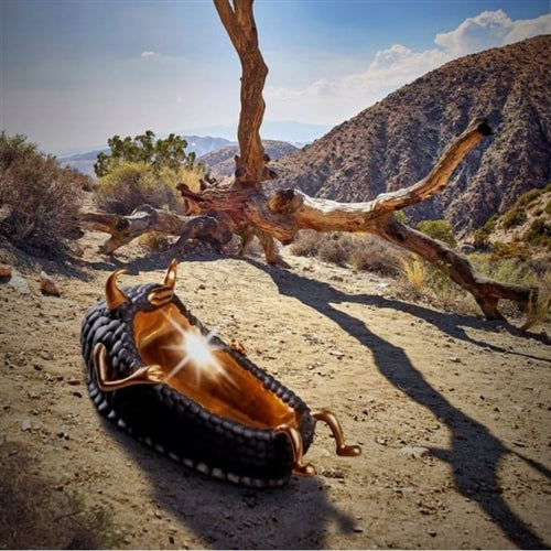 Haas Lazy Susan Catchall Tray - Black & Gold