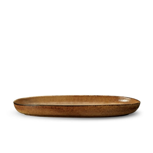 Terra Oval Platter - Leather