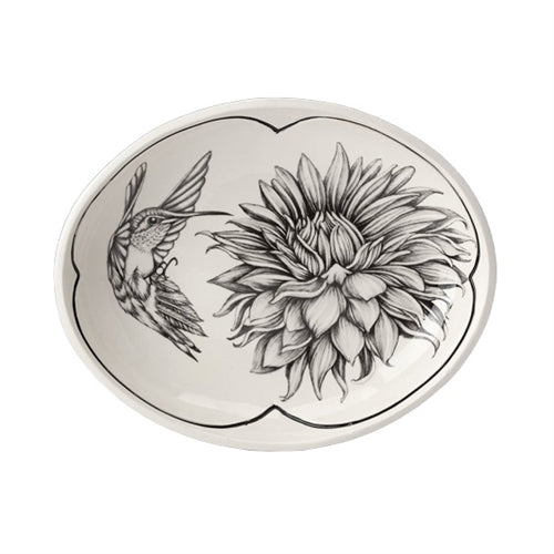 Small Serving Dish - Hummingbird