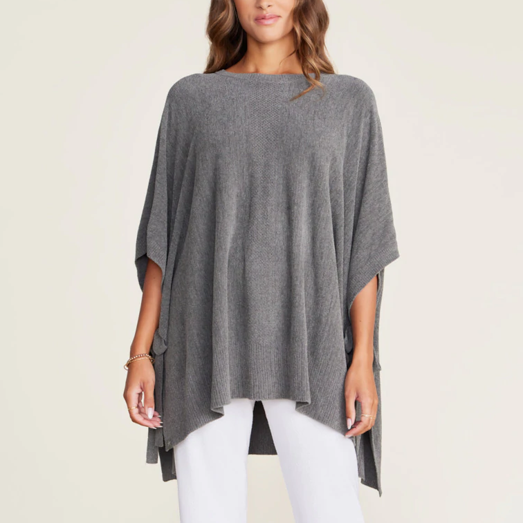 CozyChic Ultra Lite Hi/Low Poncho with Side Tie