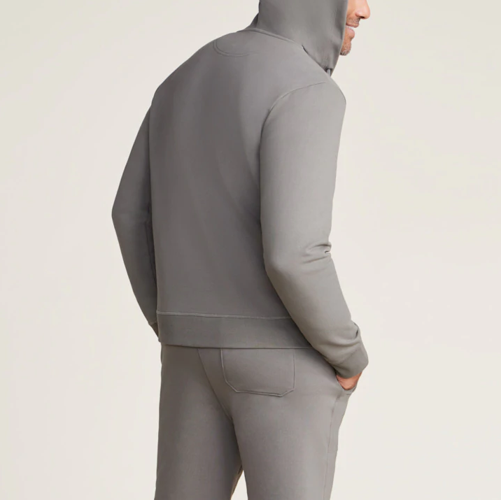 Malibu Collection Men's Pima Cotton Fleece Zip Hoodie