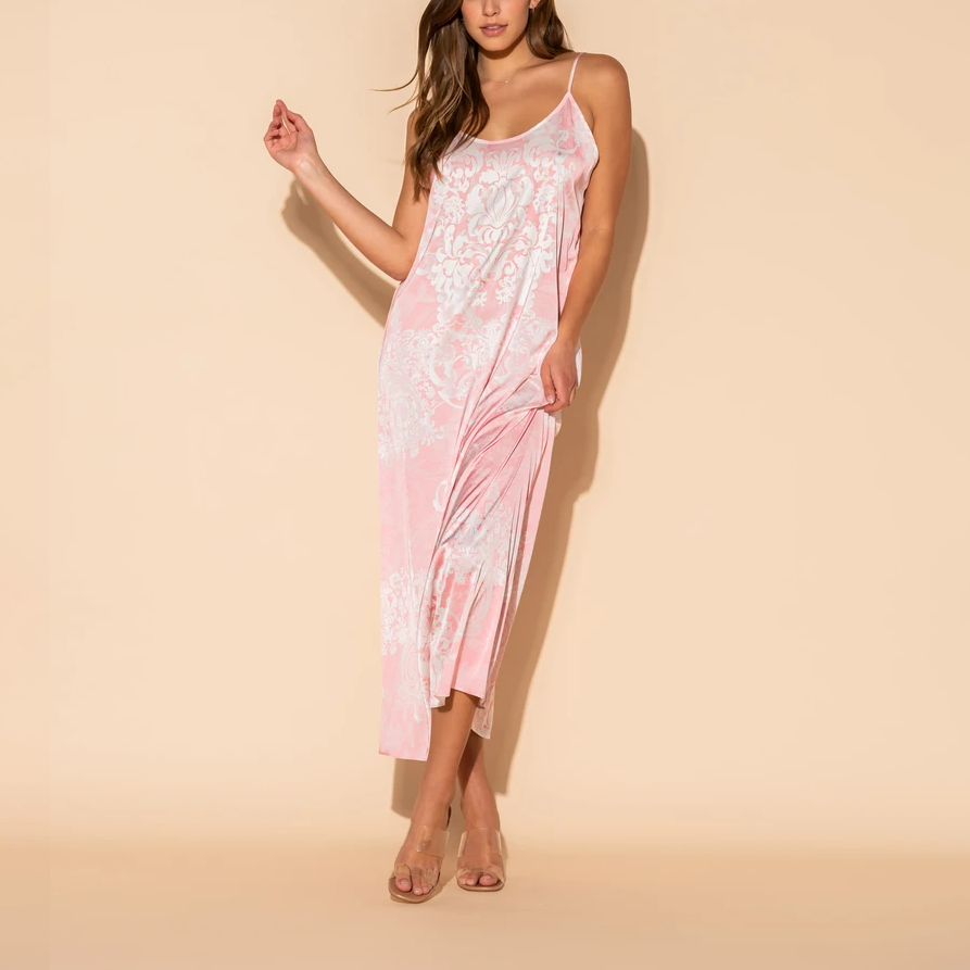 Romantique Pink Long Chemise