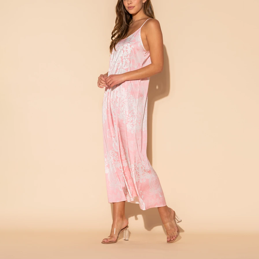 Romantique Pink Long Chemise