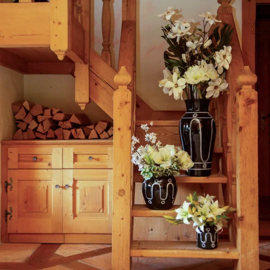 Cycladic White on Black Vases