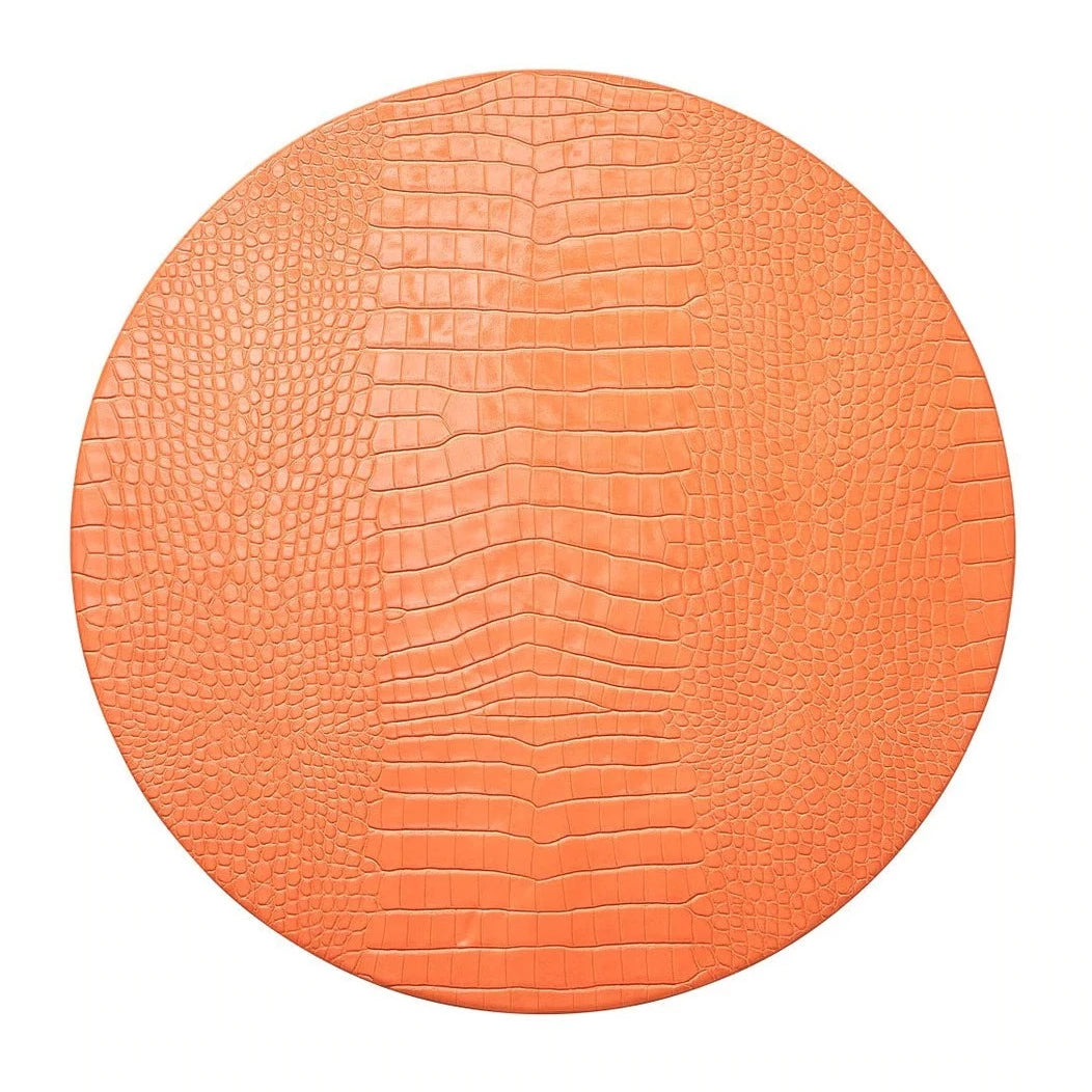 Croco Placemat in Orange - Set of 4