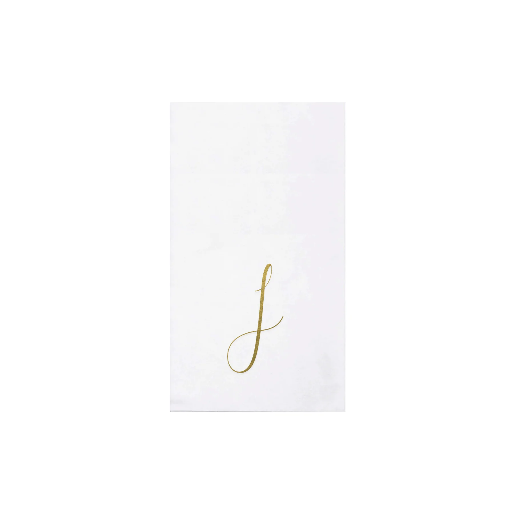 Papersoft Napkins Monogram Gold Guest Towels