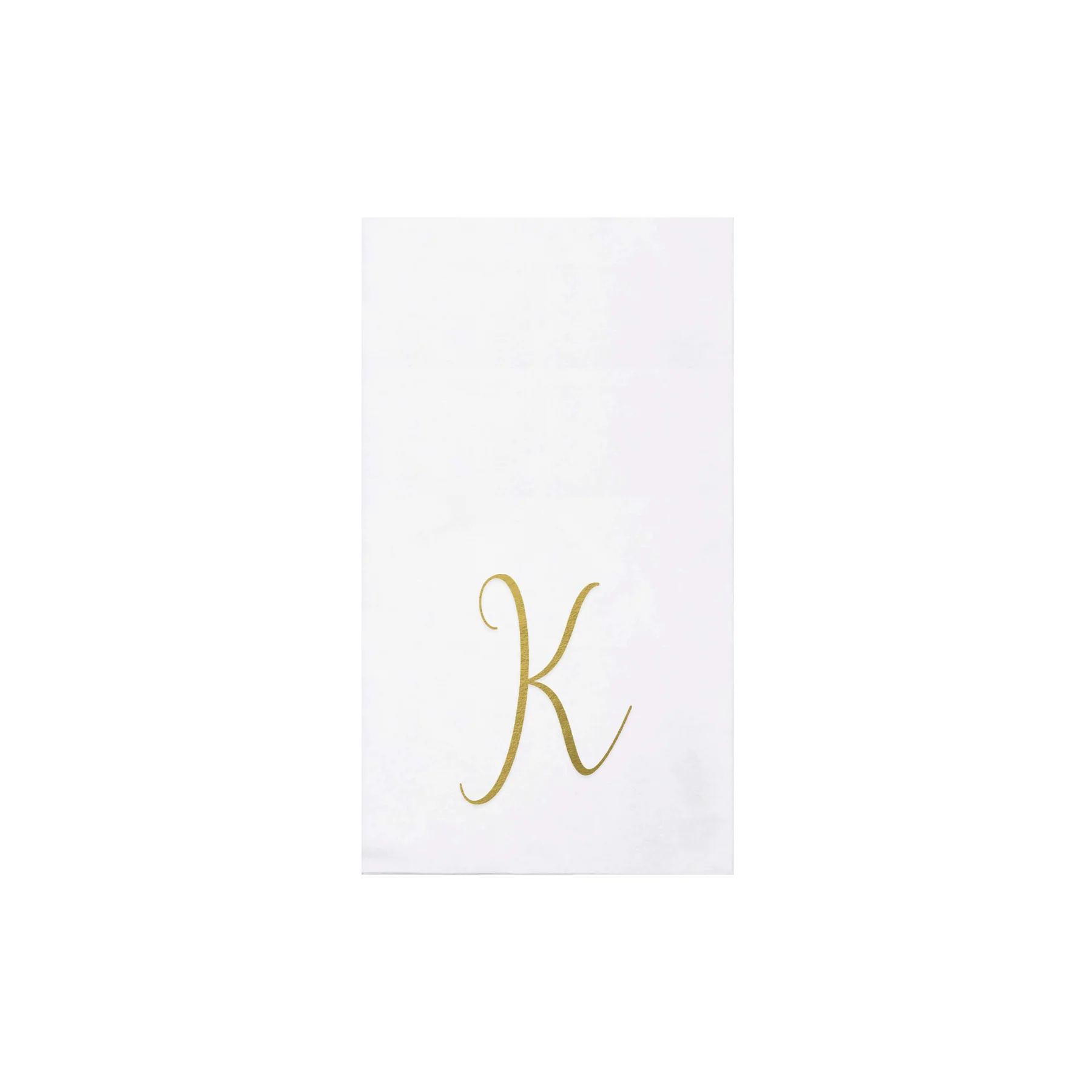 Papersoft Napkins Monogram Gold Guest Towels