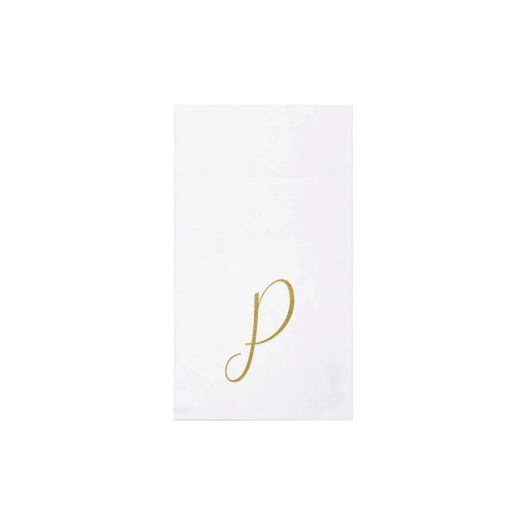 Papersoft Napkins Monogram Gold Guest Towels