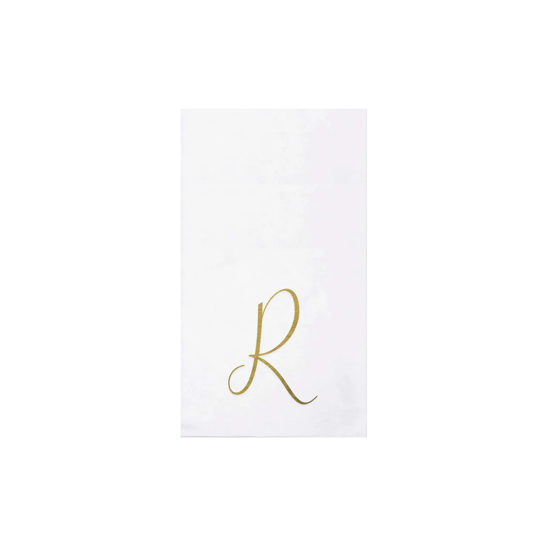 Papersoft Napkins Monogram Gold Guest Towels