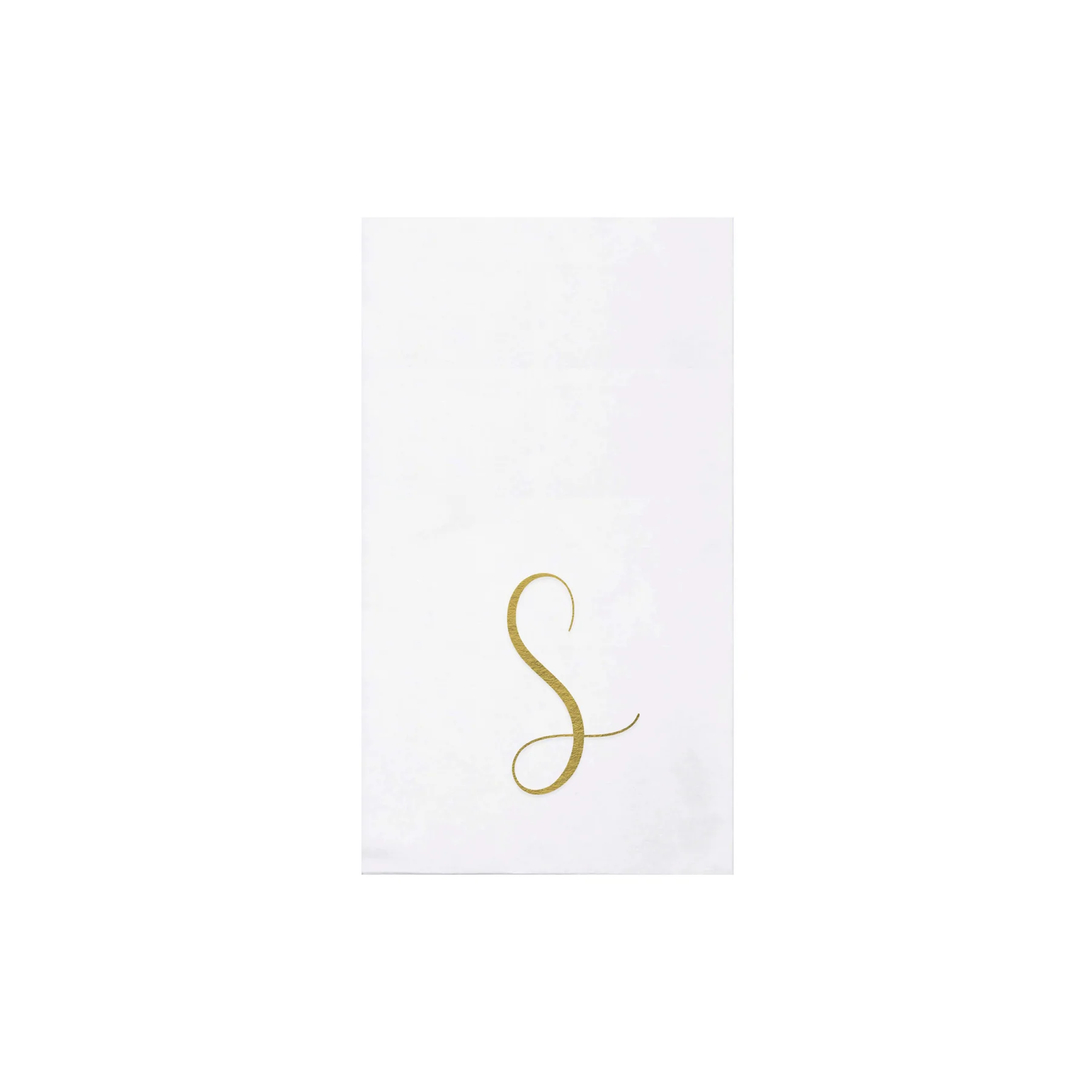 Papersoft Napkins Monogram Gold Guest Towels
