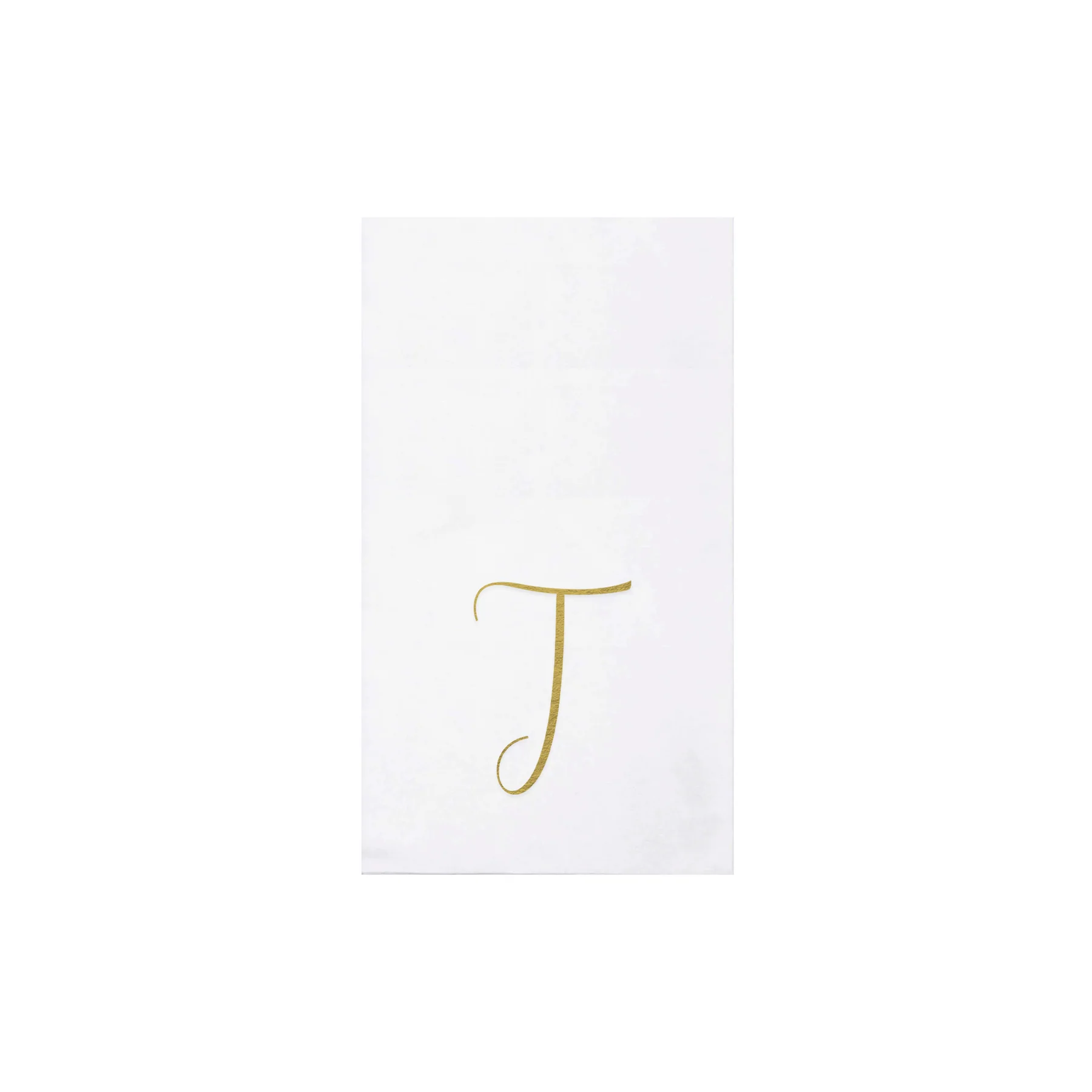 Papersoft Napkins Monogram Gold Guest Towels