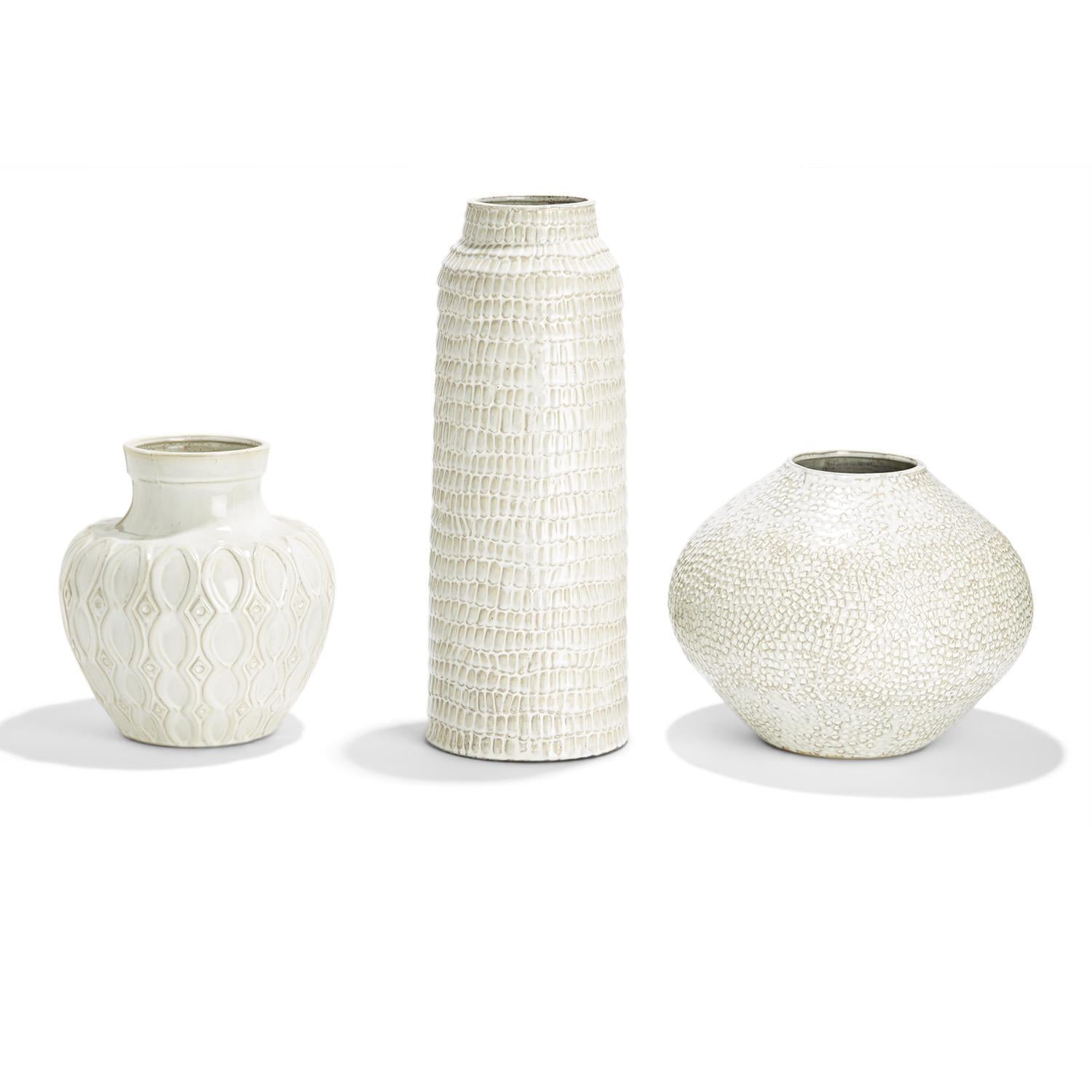 Beige Artisan Vases - Set of 3