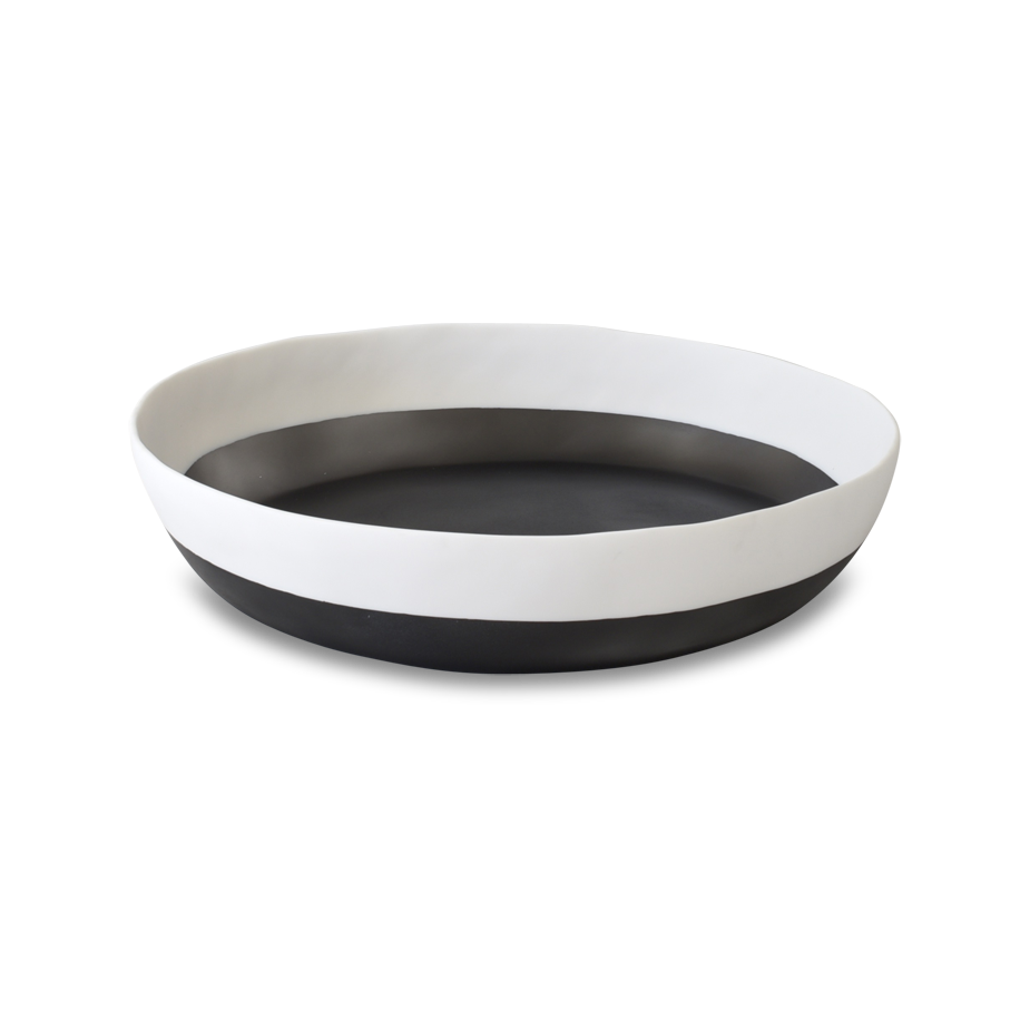 Purist Duo Two Color Wide Bowl - Black