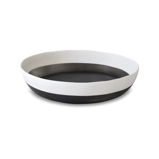 Purist Duo Two Color Wide Bowl - Black