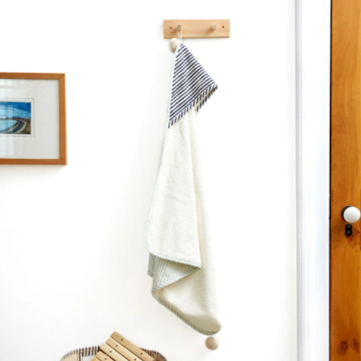 Stripes Away Hooded Towel