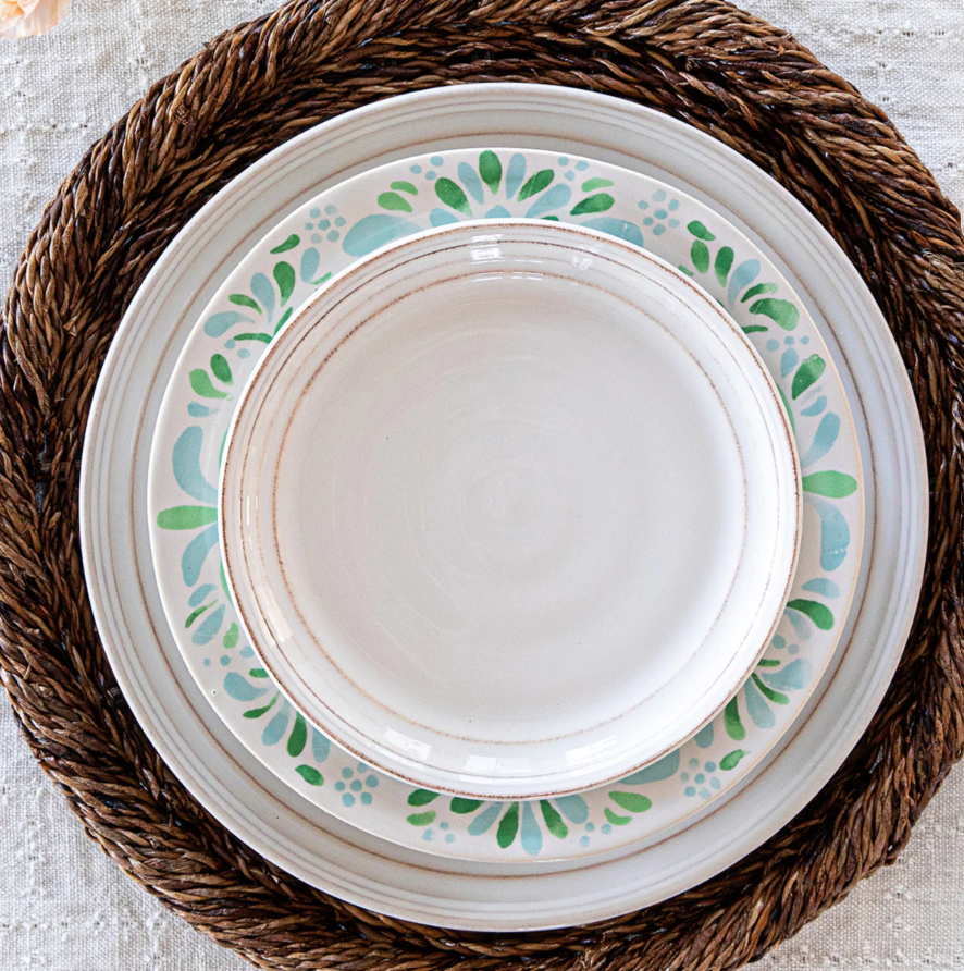 Bilbao Side/Cocktail Plate - Whitewash (Set of 4)