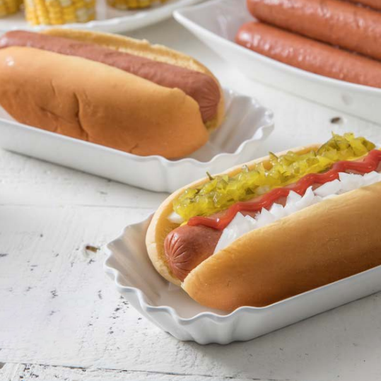 Street Eats Melamine Hot Dog Plate - Set of 6