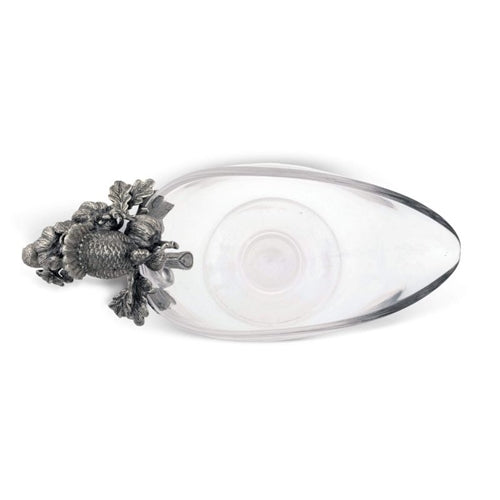 Harvest Turkey Glass Gravy Boat