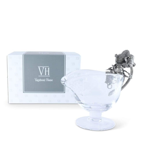 Harvest Turkey Glass Gravy Boat